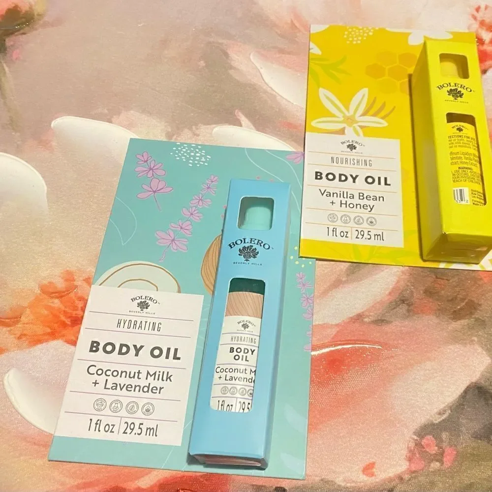🛍️Bolero pack of 2 Hydrating Body oil 1 FL OZ 29.5ml 🎁